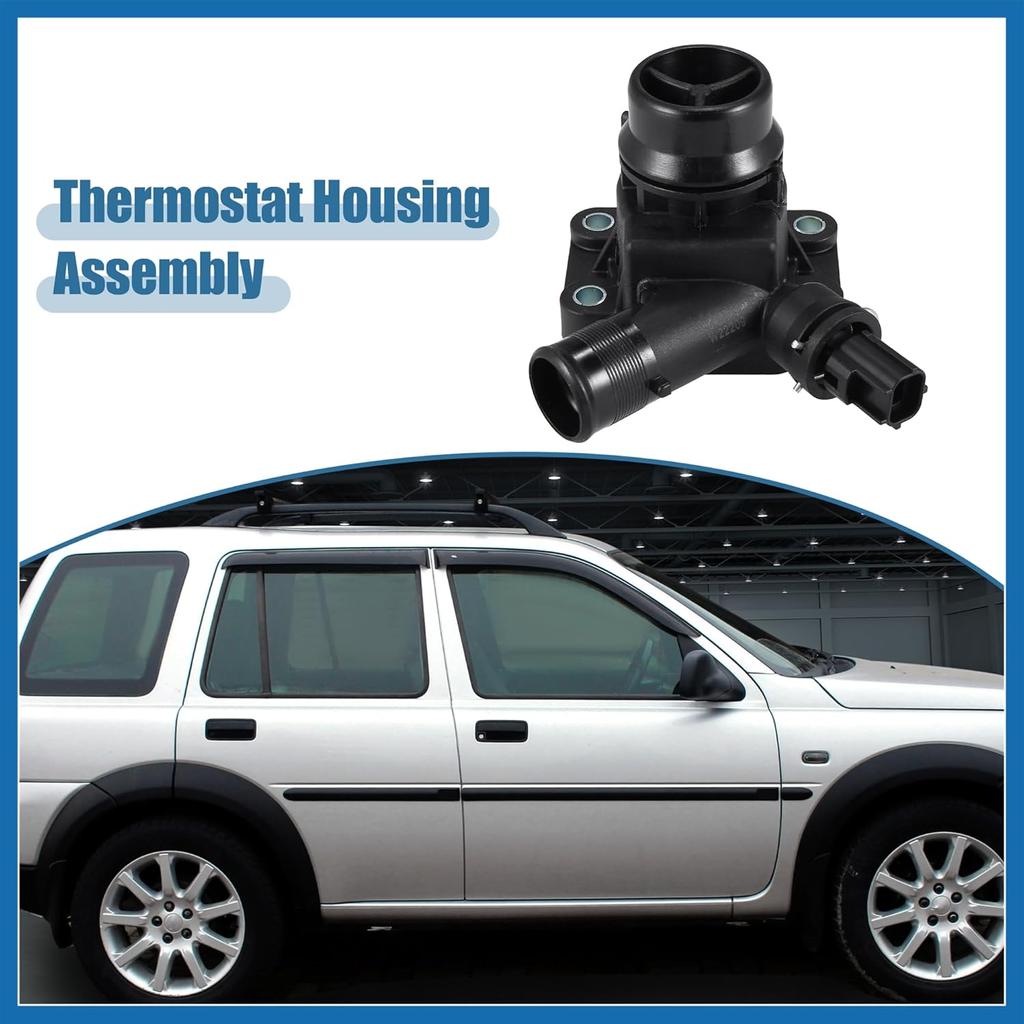 Thermostat Housing Assembly LR006071 Engine Coolant Thermostat Housing Assembly for Volvo XC60 S60 V60 S80 V70 XC70 for Land Rover LR2 Item