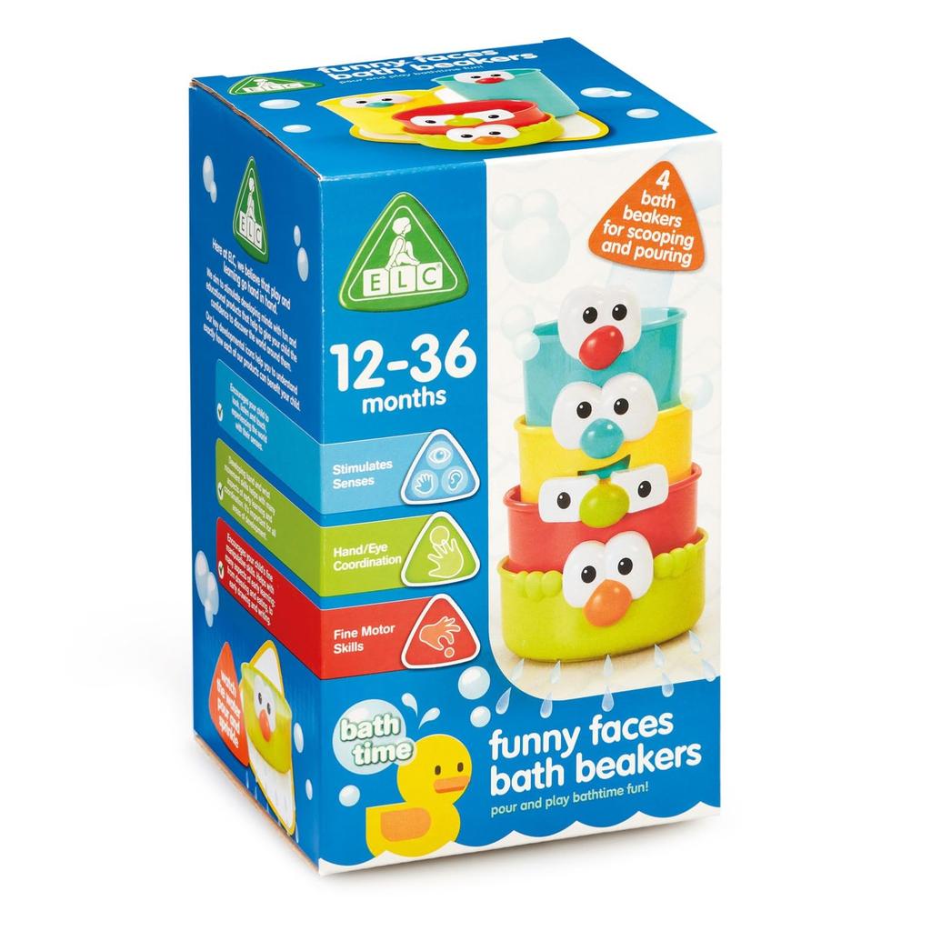 Early Learning Center Bath Time Funny Face Bath Water Play Baby Authentic Cup, Toy, Toy, Gift, 200570,