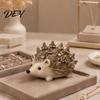 Niche Jewelry Accessory Hedgehog Ring Holder, Cute Resin Organizer for Rings, Waterproof Animal Birthday Presents Girlfriend Storage Vanity