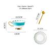 Bone China Tea Cup Saucer Spoon Set 200ml British Coffee Gold Porcelain Ceramic Teacup Cafe Espresso Drinkware