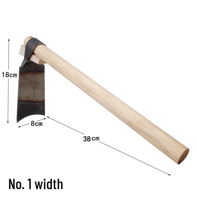 Altmodische Manganstahl-Gemüsehacke: Traditionelles Gartengerät zum Unkrautjäten, Ausgraben von Wildgemüse, Geeignet für Kinder und den Haushalt.