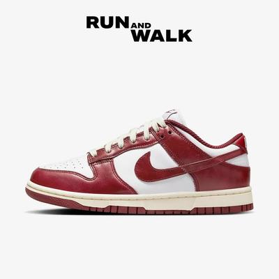 (W) Dunk Low Retro PRM Team Red and White FJ4555-100