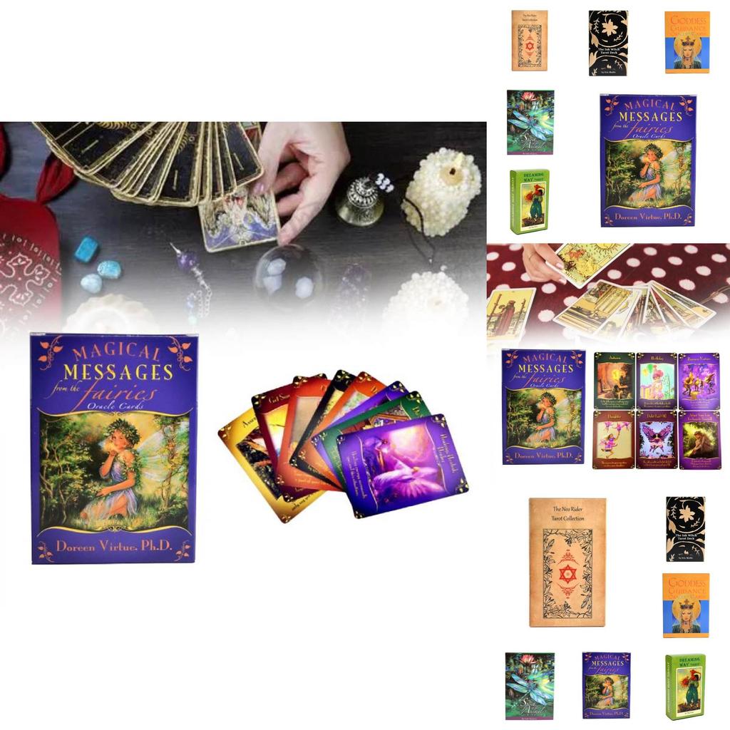 Premium Copper Paper Green Glyphs Lenormand Tarot Cards For Insightful Readings