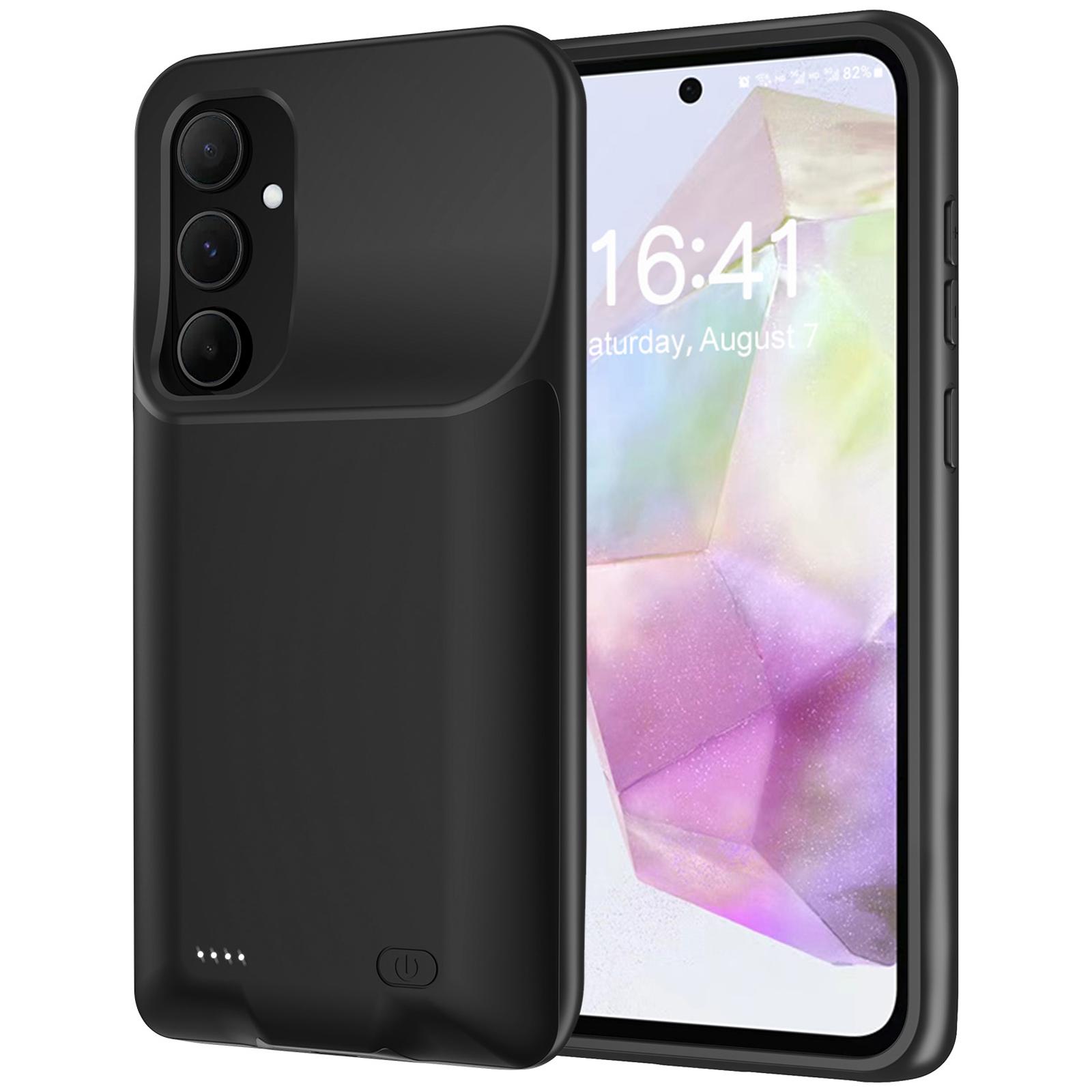 

For Samsung Galaxy A55 5G 10000mAh Power Bank TPU Phone Case External Battery Pack A