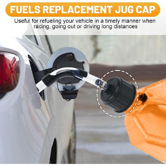 Gas Cans, Fuels Replacement Jug Cap, Racing Fuel 3042 Replacement Cap For 5 Gallon Racing Fuel Jugs, Gas Cans, Fuel Tank Cap - 2 Pack