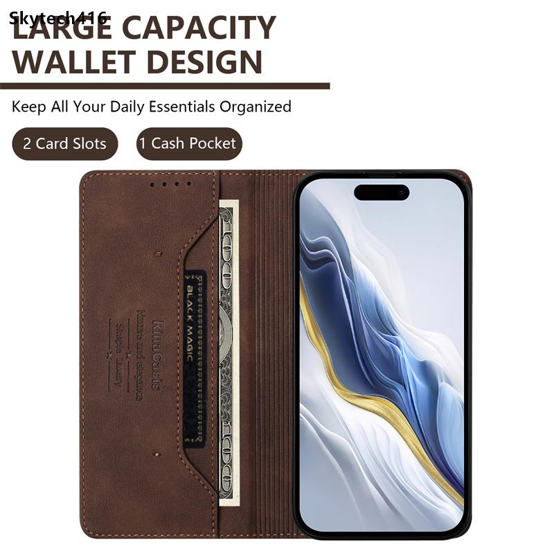 Flip Leather Case For T-Mobile Revvl 6 6X 7 8 T Phone 2 3 Pro 5G Casing Phone Cover Wallet Card Slot Shockproof Anti-Drop
