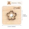 Sakura,Flower,Five-Pointed Stars Leather Die Cut, Steel Rule Punch Mold, DIY Metal Die Cutter Punch Crafts Kraft Tool(2.5-5.5cm)