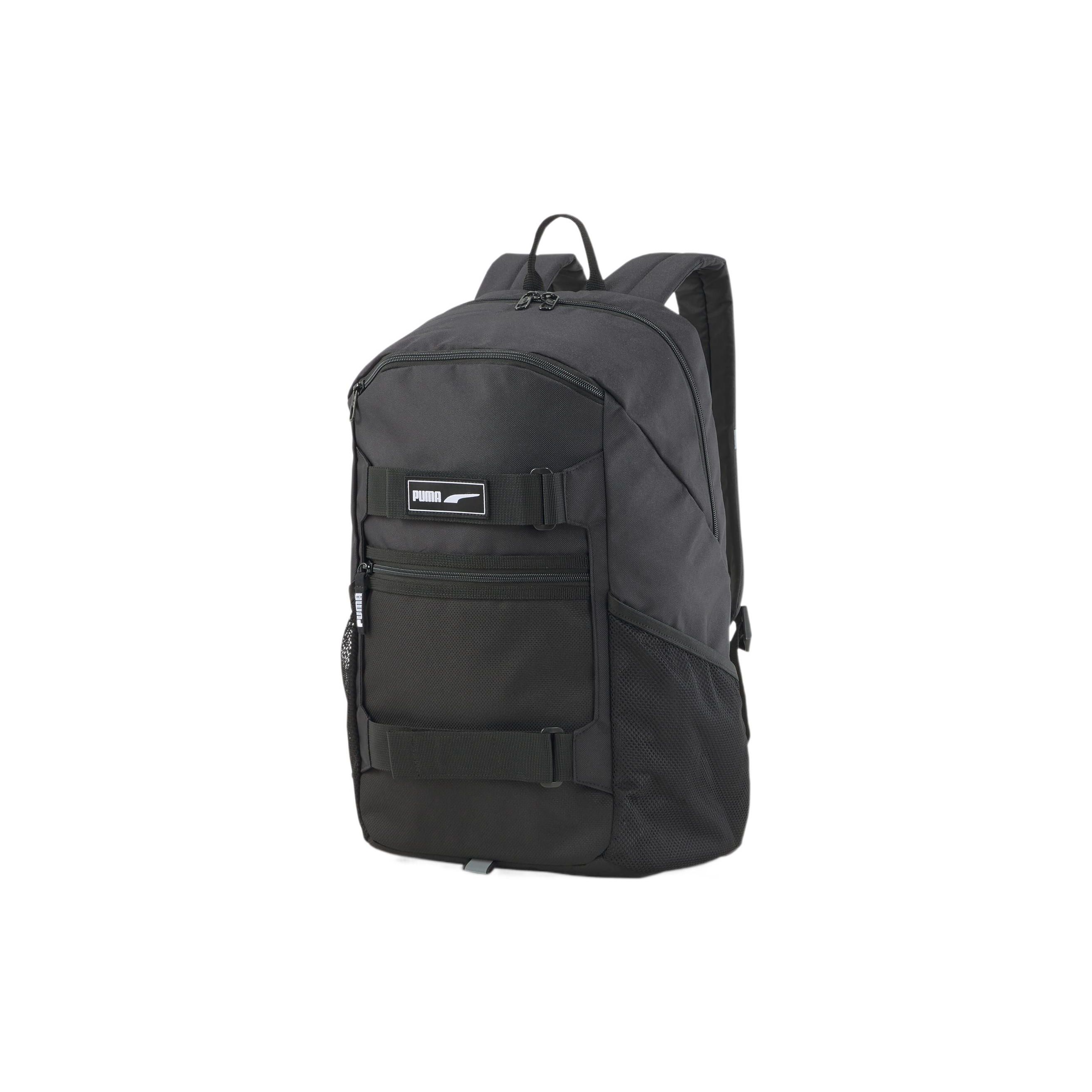 Puma Deck Large Capacity Zipper Closure Polyester Backpack Unisex Backpack Black 079191-01 Black