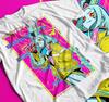 Cyberpunk Neon T-Shirt, Futuristisches Anime Streetwear, Edgerunner Ästhetik T-Shirt, Japanischer Manga Stil Shirt, Sci-Fi Otaku Geschenk
