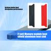 Easy Installation Aluminum RAMs Heat Spreader with Snap On Design for Fast Mounting and Optimal Heat Transfer