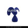 Neue Nordische Beflockung Galvanisieren Blaues Kaninchen Tier Skulptur Wohnzimmer TV Weinregal Büro Schreibtisch Heimdekoration Geschenke