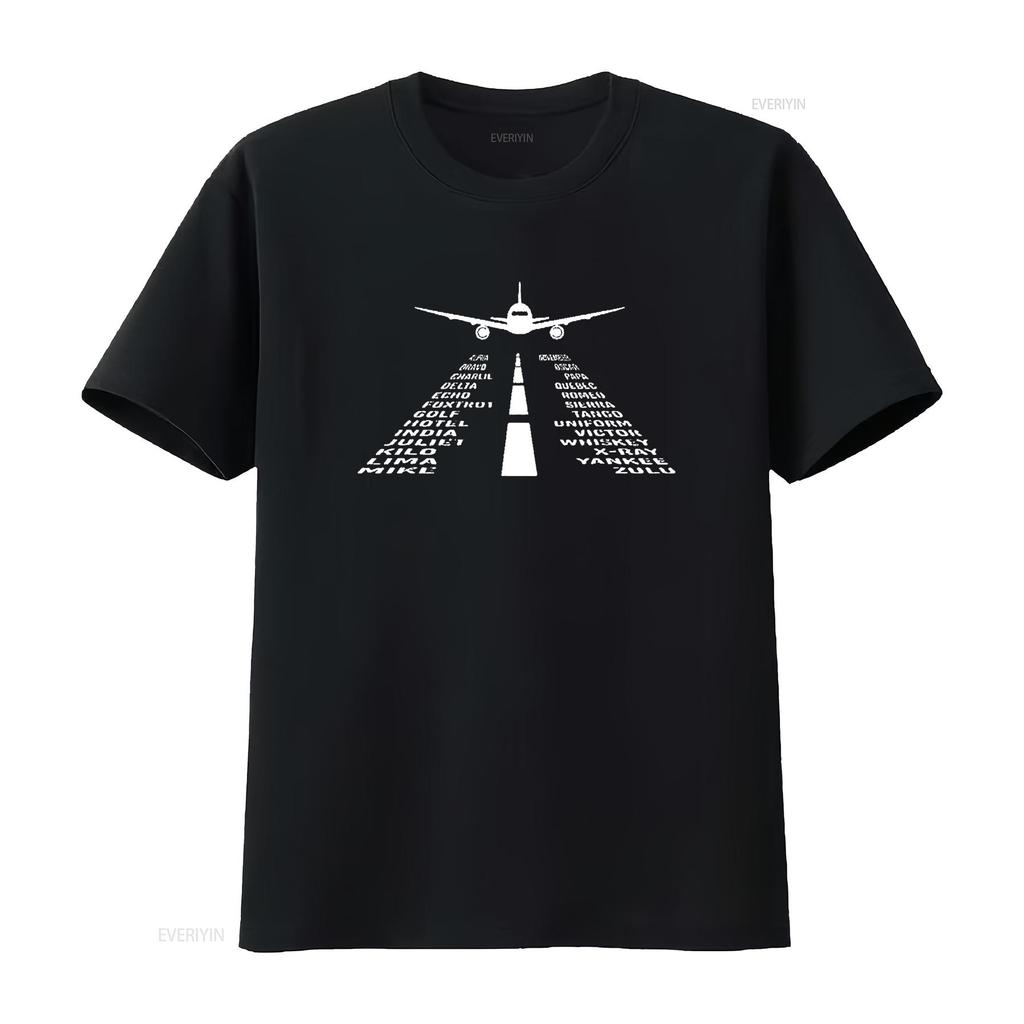 Mens Phonetic Alphabet T Shirt Pilot Airplane Black 2X Large Vintage Washed Stretched Casual Designer Clothes Versatile
