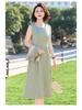 Elegant Summer Outfit: Chinese Style Two-Piece Dress Set for Mother's Day - Ideal for Middle-Aged and Elderly Women