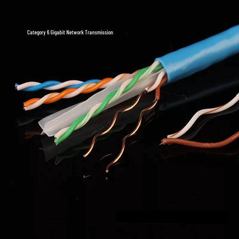 Cook Cat 6 Unshielded Gigabit Network Cable for High-Speed Broadband, 8-Core Monitoring, and Network Engineering