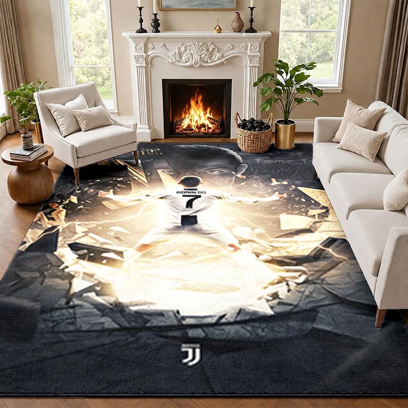 Cristiano Ronaldo Carpet Door Mat for Living Room or Bedroom Protective Mat Under Chair Office Decoration Christmas Gift Birthday Present