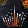 Meat Fork Stainless Steel Meat Carving Fork with Long Handle Sharp Prong Grill Fork Serving Fork for Chicken Turkey Beef JT566