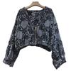 Retro European Patchwork Jacquard Embroidery Short Jacket for Women – Spring 2026 Petite Fashion