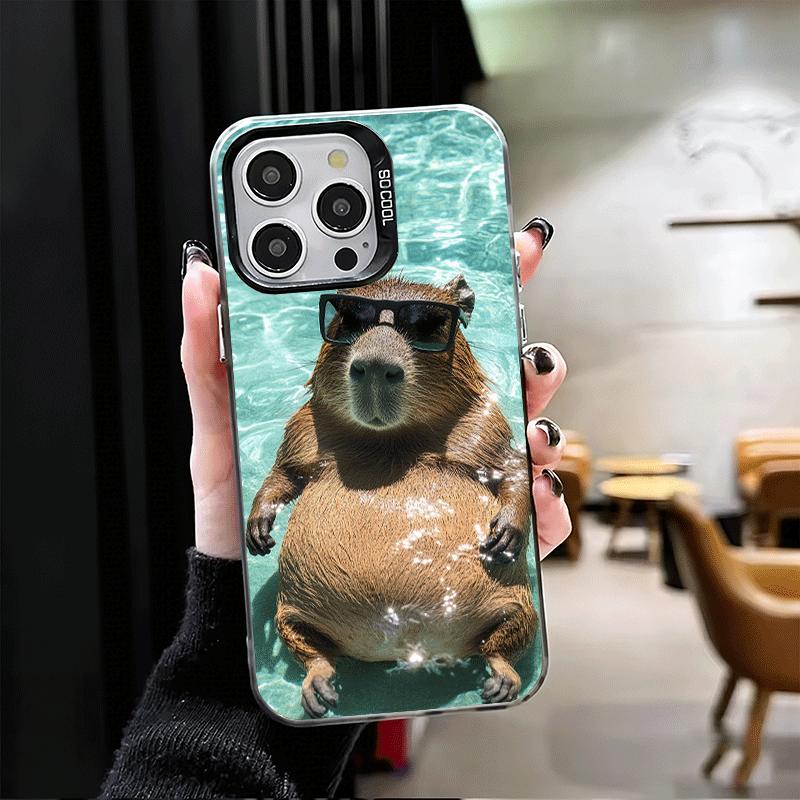 Animal Capybara Cute Soft Phone Case for iPhone 15 16 17 Pro Max 17Air 16E 14 Plus 13 12 Mini Shockproof Cover Back Shell