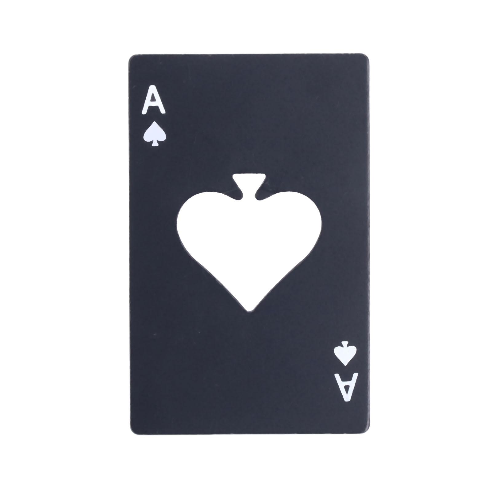 

Bottle Opener Innovative Poker Card Shape Stainless Steel Wine Beer Opener for Home Bar Party