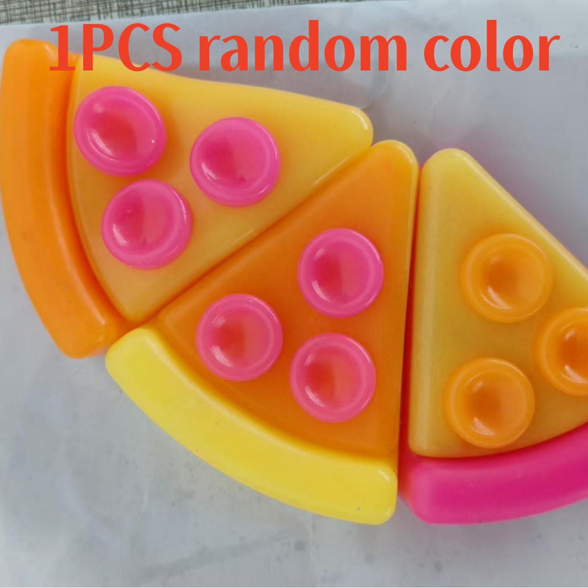 

TPR Soft Rubber Pizza Squishy Toy Simulated Food Slow Rebound Squeeze Stress Relief Toy for Adults & Kids Office Home Cute Gifts