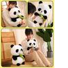 Cute Panda Plush Toy Stuffed Animal Doll Bamboo Shoot Flower Bear Gift For Girls And Kids