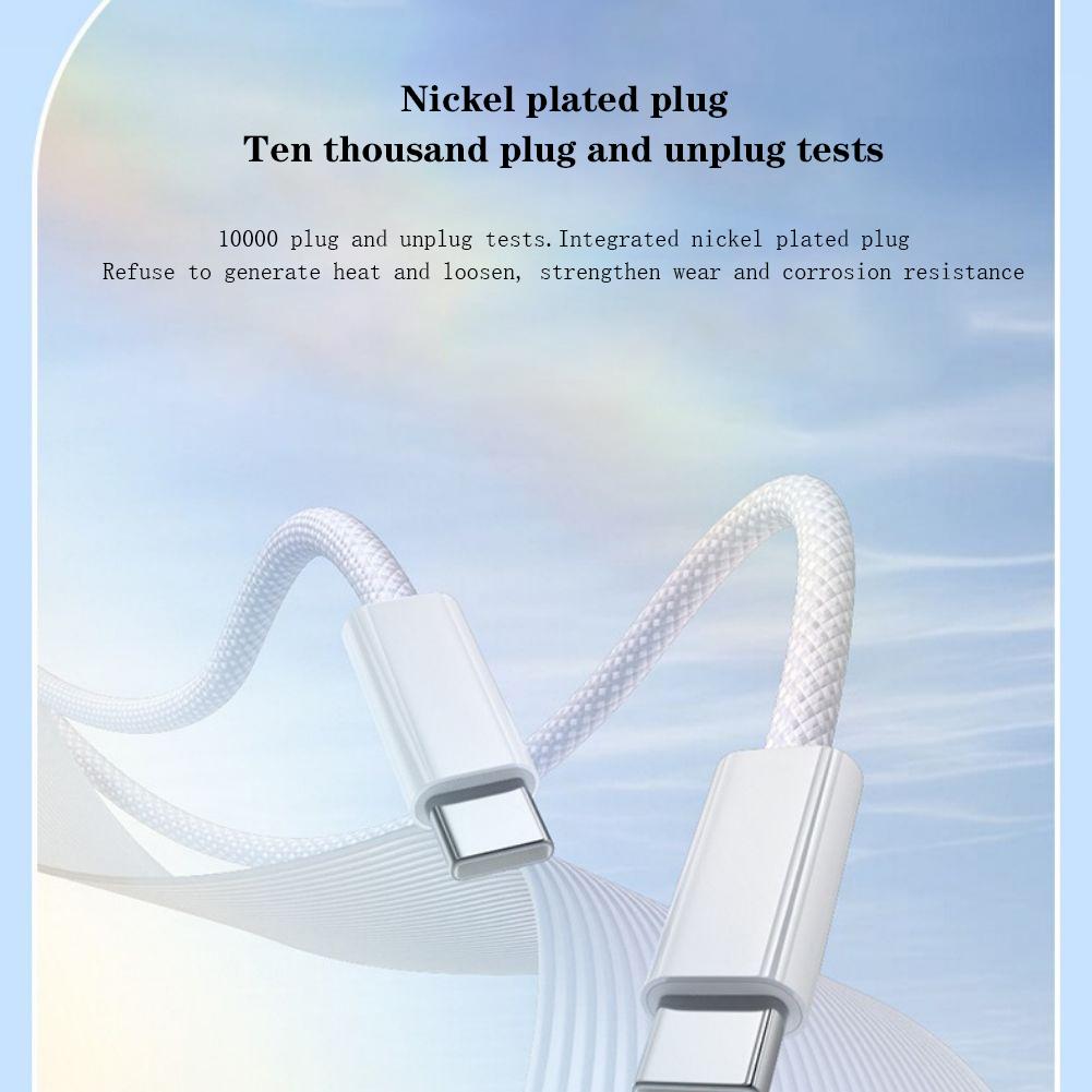 240W USB-C To USB-C Data Cable 30W Fast Charging 480Mbps Data Synchronization Long Charging Cord For Phones Tablets