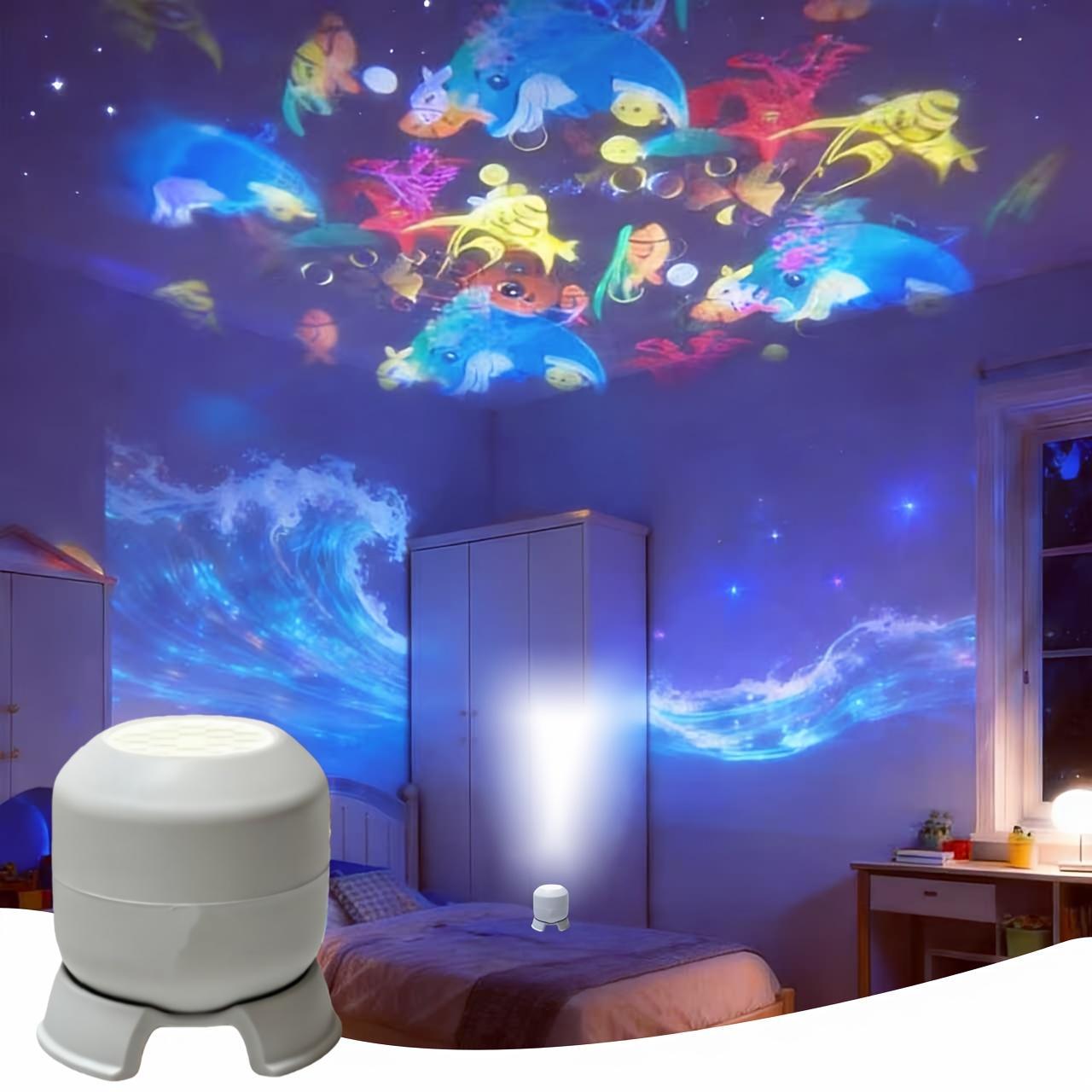 

Starry Ocean Projection Night Light 360° Rotating Dynamic Projector Decorative Lamp Ocean-Themed Projection Light Festival Gift