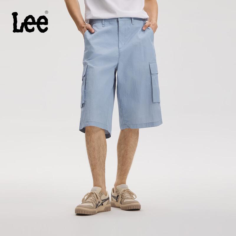 Lee Men s Summer Lightweight UV Protection Patch Logo Shorts 38