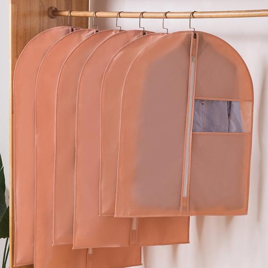 Cloth Overcoat Dust-proof Reusable Non Woven Fabric Visible Window Clothing Hanging Bag for Home