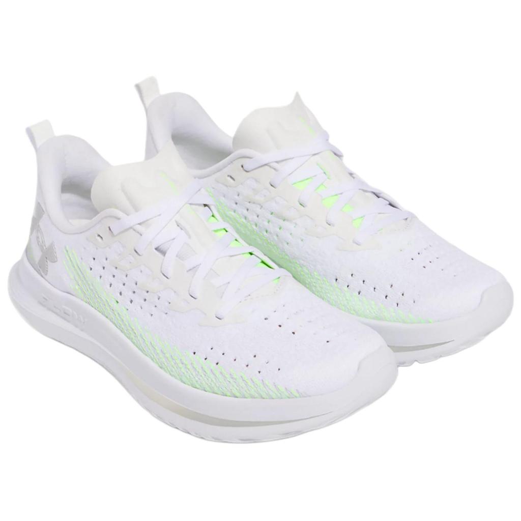 Under Armour  Velociti 4 Hyper Green Halo Grey Women Sneakers White 3027586-104