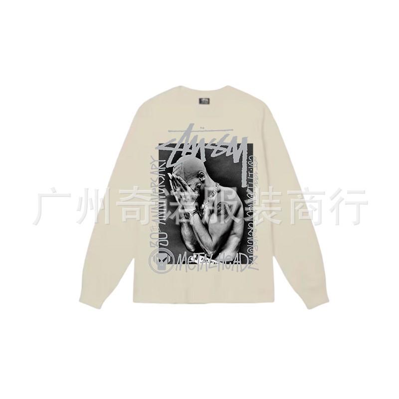 Unisex Heavyweight Cotton Long Sleeve Crewneck Sweatshirt Casual Wear Oversized Fit 300-350gsm