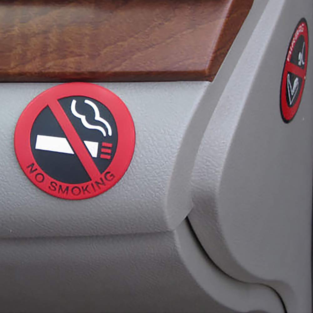 5 Stück Nichtraucher Autoaufkleber, Nichtraucher Autoaufkleber, Nichtraucher-Schildaufkleber