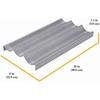 Commercial II Non-Stick Perforated Baguette Pan. Creates a crisp, golden-brown crust, 16 L x 9 W x 1.5 H