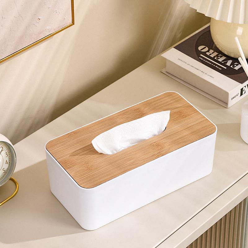 1 Stück Kunststoff Taschentuchbox Weiß Schwarz 2 Farben verfügbar Minimalistisch gestaltetes Taschentuchetui Papierbehälter Heimtischdekorationen ZYF