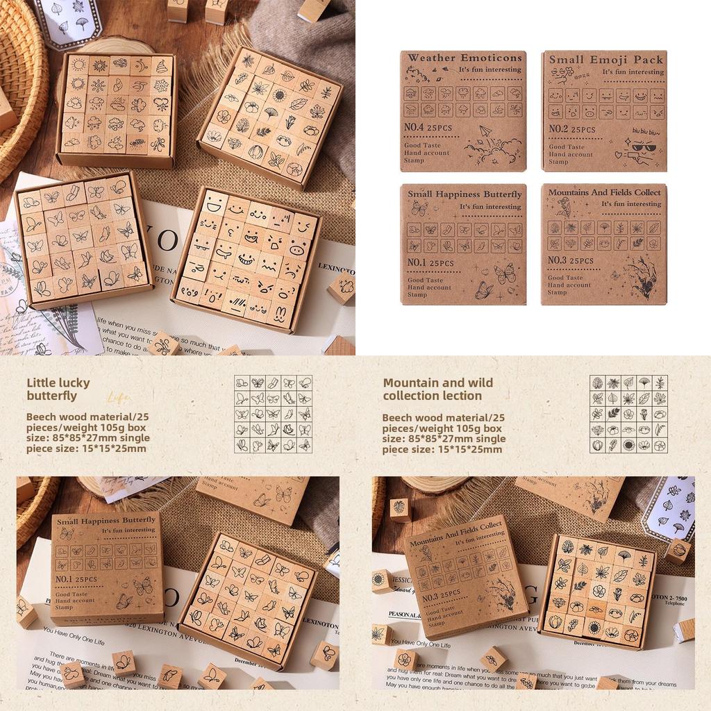 Wooden Childrens Weather Seal Set For Kids Craft And School Projects