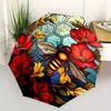 1pc Bee Garden Automatic Open/close Umbrella, 8-Rib Sturdy Structure, Portable Travel Umbrella, Parties, Everyday Use, Outdoor Accessory, Ar