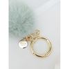 MAIA Mink Fur Keychain & Charm - Mint