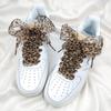 4 Cm Widen Leopard Chiffon Organza Shoelaces 110/130/160 Cm Length Bowknot Sneaker Sport Shoes White Shoes Laces