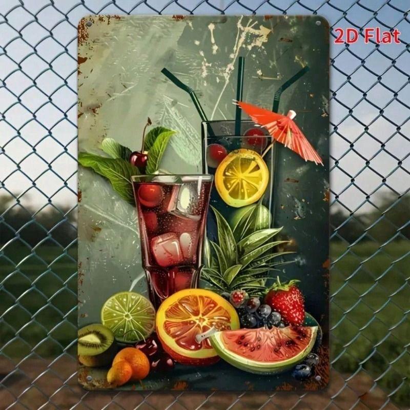 Vintage Metal Poster Beer Bar Wall Decor