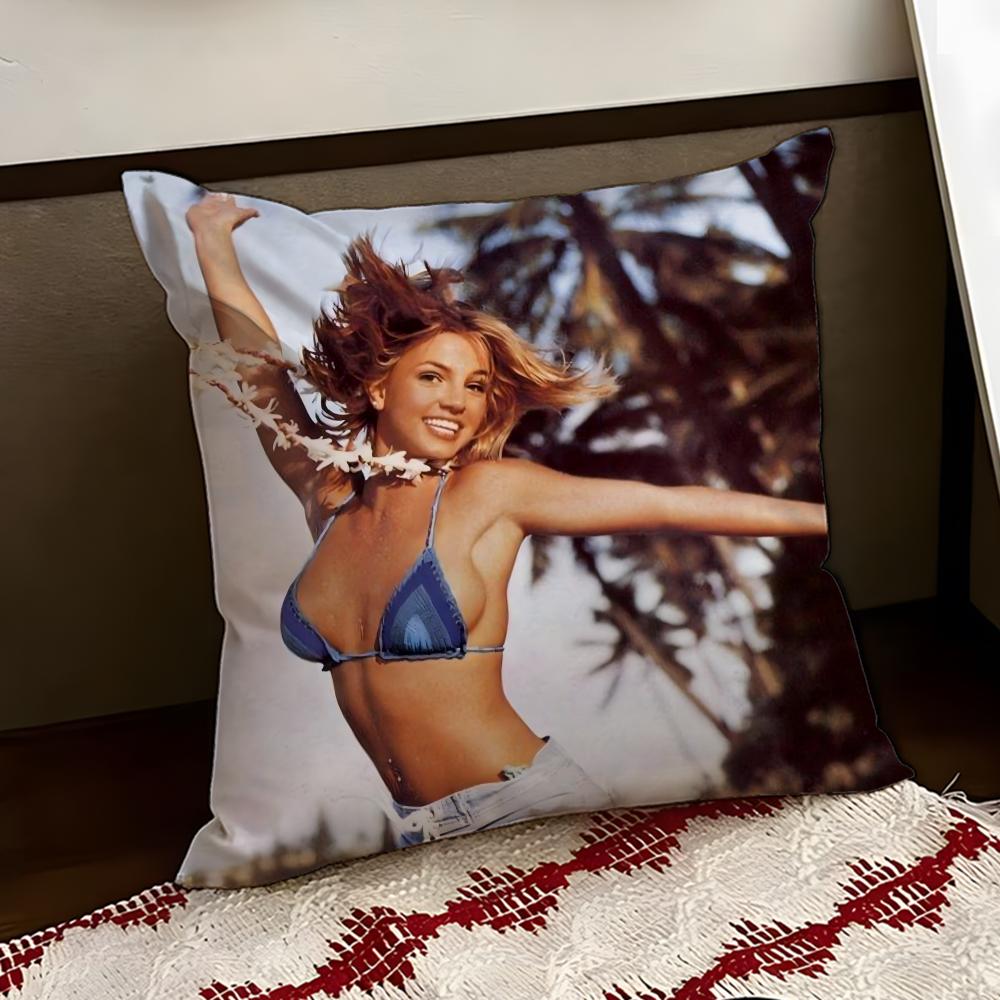 Singer BBritney Spears Cushion Cover Reversible Soft Durable Pillow Cover Home Car MultiScene Use for Daily Comfort