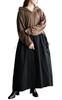 Gold Japan Plus Size Long Sleeve Hoodie with and Sizes Brown Women's Dress, Drawstring, Pockets, Flare, Fall/Spring, LL-3L, (nw-25046)