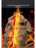 Men's Winter Plus Velvet Warm Cotton Workwear Jacket with Lapel for Cold Protection