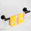 Brushed Bathroom Accessories Kit Towel Rack Hooks Holder Heavy Duty -Piece Modern Style for