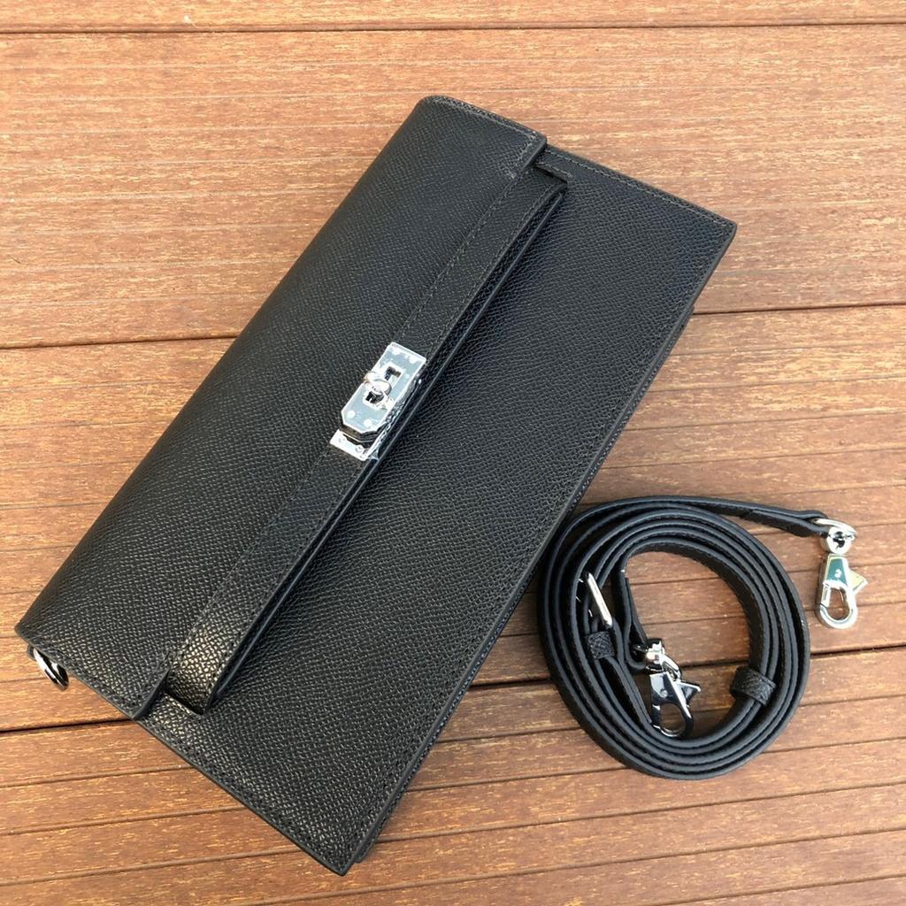 Foreign Trade Cross-border Explosion, Palm Pattern Kelly Bag, Genuine Leather Fashion Versatile Messenger Bag, Textured Cowhide Underarm Shoulder Bag