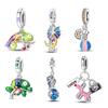 Natural Cute Fantasy Lucky Colorful Charms Beads Fit  925 Charms Bracelet Beads Jewelry Gifts For Women