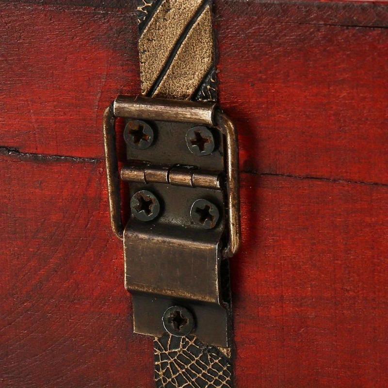 Wood Box Natural Wooden Storage Case Home Storage Retro Wooden Keepsake Box for Art Hobbies Gift Jewelry Rings.