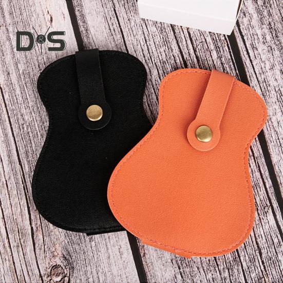 Gitarrenplektrenhalter aus Kunstleder, 18 Steckplätze, Plektren-Aufbewahrungstasche für Männer und Frauen, Gitarrendesign, Plektren-Organizer-Etui für Spieler, Liebhaber, Lehrer
