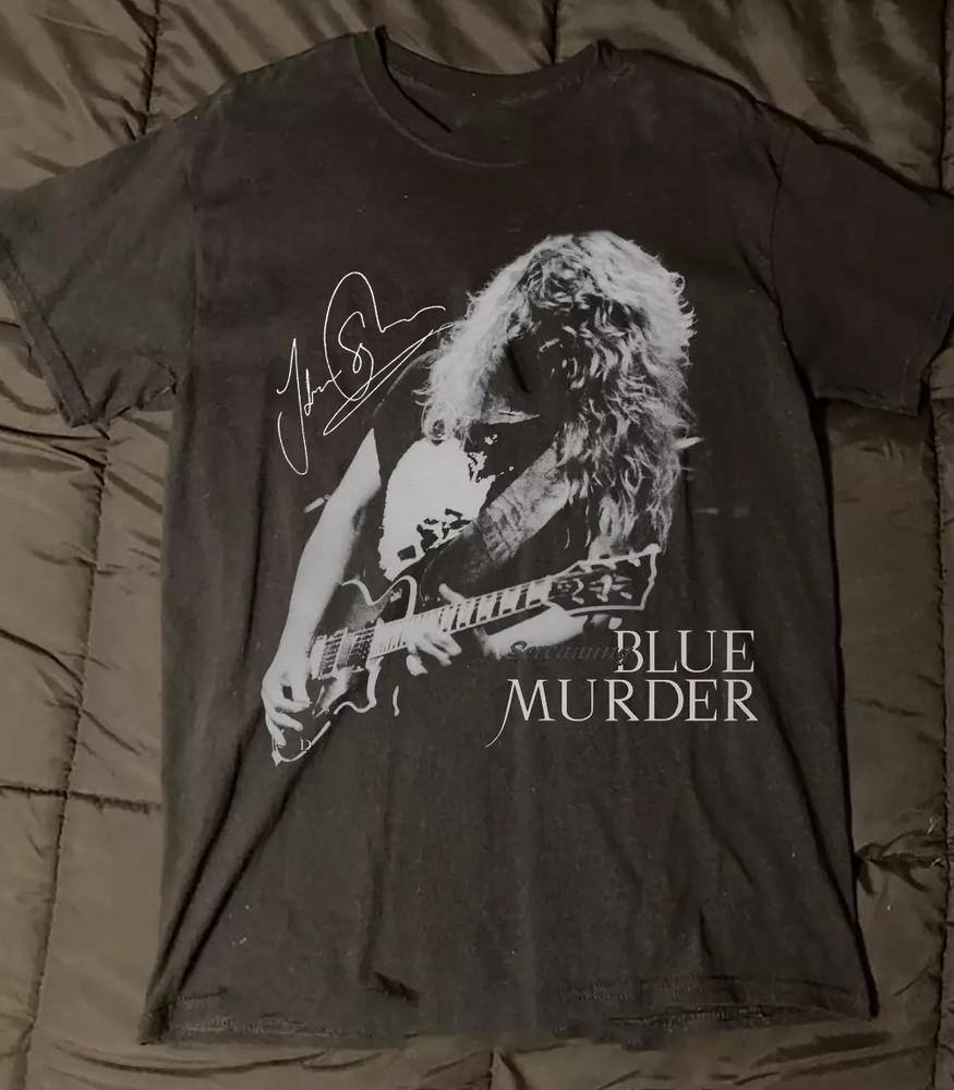ВИНТАЖНАЯ черная футболка с коротким рукавом John Sykes ПОДПИСАННАЯ Все размеры XZ715 Унисекс Футболка XXL