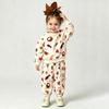 Warm Fleece Lined Baby Clothes Set Cute Round Neck Sweatshirt + Pant Kids Boy Girl Clothing