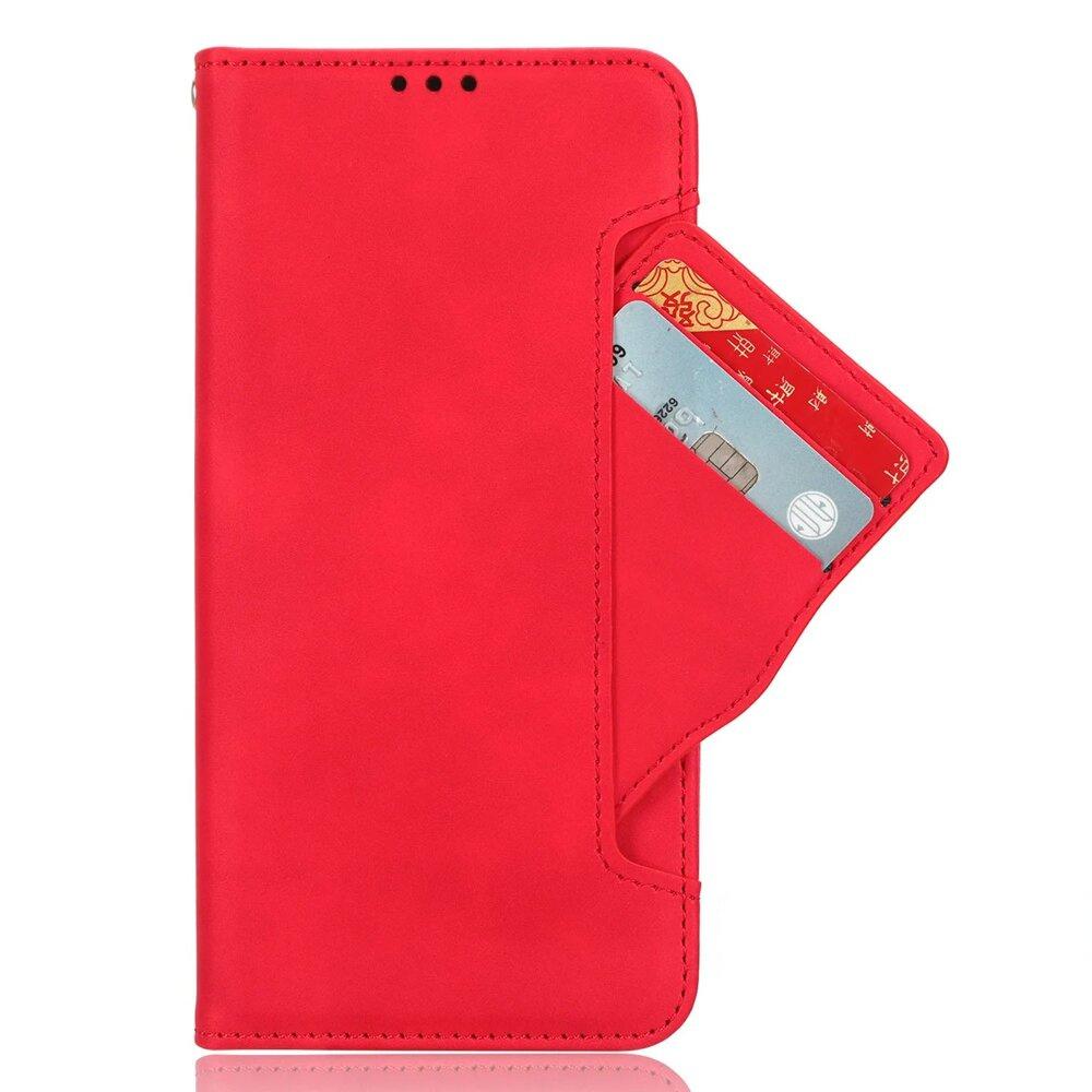 Flip Case for Oppo Reno 11F 5G, Card Slot, Red